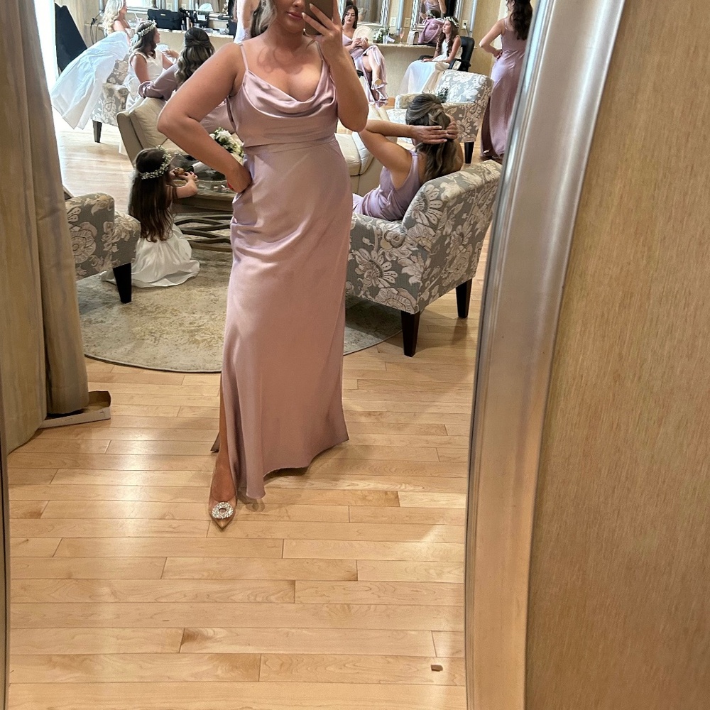 Revelry “Nadia” Lilac Bridesmaid Dress